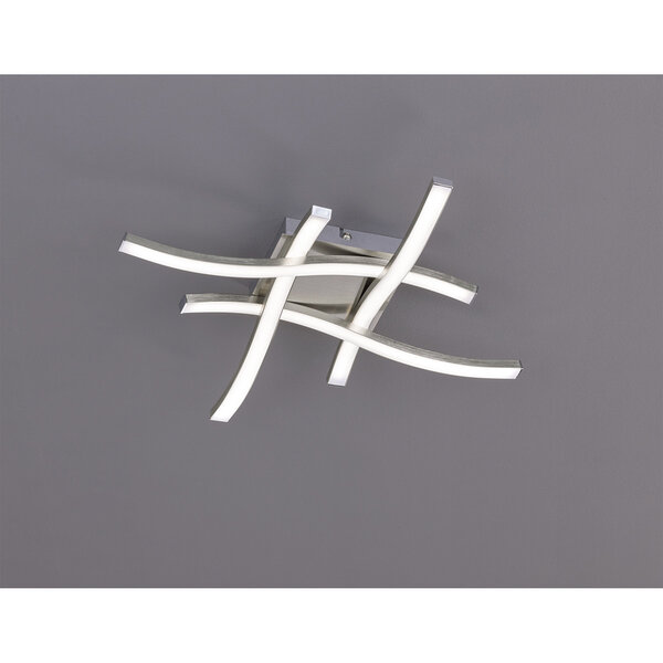 HLW LED LED Plafondlamp - Plafondverlichting - Trion Ritonu - 20W - Warm Wit 3000K - Vierkant - Mat Nikkel - Aluminium HLW LED LED Plafondlamp - Plafondverlichting - Trion Ritonu - 20W - Warm Wit 3000K - Vierkant - Mat Nikkel - Aluminium