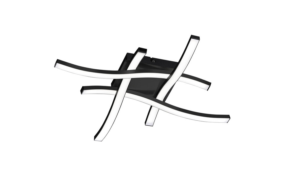 HLW LED LED Ceiling Light - Ceiling Lighting - Trion Ritonu - 20W - Warm White 3000K - Square - Matte Black - Aluminum HLW LED LED Ceiling Light - Ceiling Lighting - Trion Ritonu - 20W - Warm White 3000K - Square - Matte Black - Aluminum