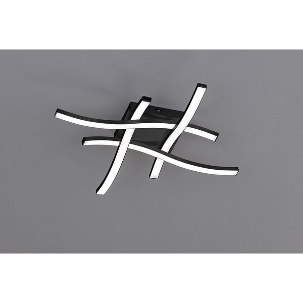 HLW LED LED Plafondlamp - Plafondverlichting - Trion Ritonu - 20W - Warm Wit 3000K - Vierkant - Mat Zwart - Aluminium HLW LED LED Plafondlamp - Plafondverlichting - Trion Ritonu - 20W - Warm Wit 3000K - Vierkant - Mat Zwart - Aluminium