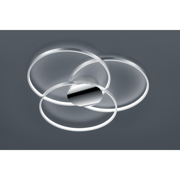 HLW LED LED Plafondlamp - Plafondverlichting - Trion Sidon - 40W - Warm Wit 3000K - Dimbaar - Rond - Mat Grijs - Aluminium HLW LED LED Plafondlamp - Plafondverlichting - Trion Sidon - 40W - Warm Wit 3000K - Dimbaar - Rond - Mat Grijs - Aluminium