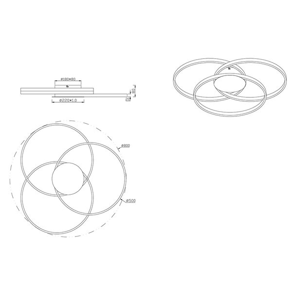 HLW LED LED Plafondlamp - Plafondverlichting - Trion Sidon - 40W - Warm Wit 3000K - Dimbaar - Rond - Mat Grijs - Aluminium HLW LED LED Plafondlamp - Plafondverlichting - Trion Sidon - 40W - Warm Wit 3000K - Dimbaar - Rond - Mat Grijs - Aluminium