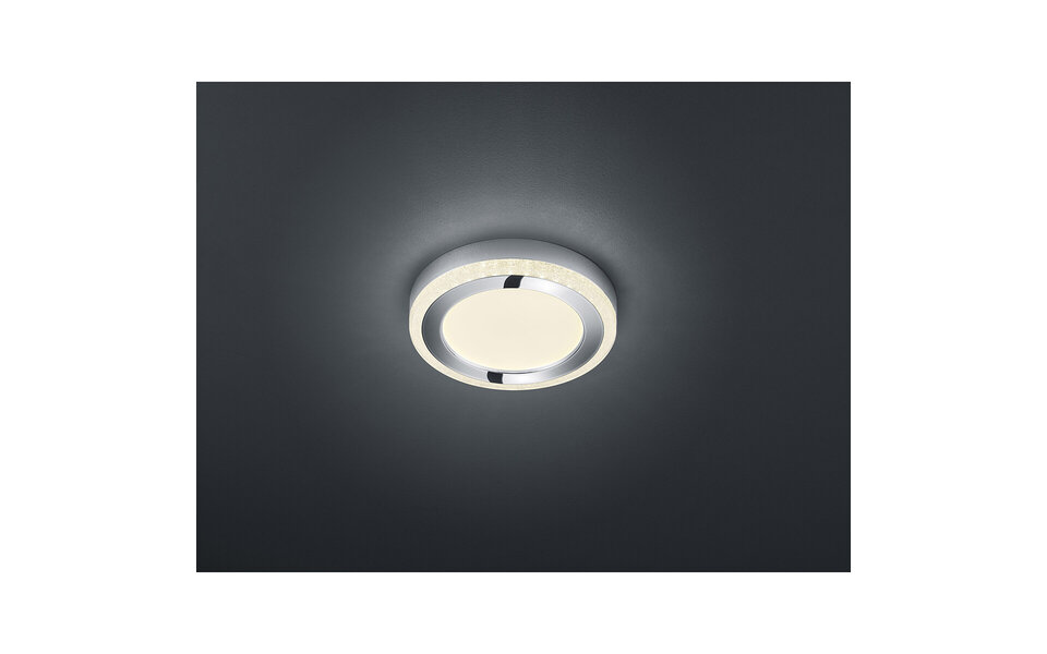 HLW LED LED Ceiling Light - Ceiling Lighting - Trion Slodan - 16W - Adjustable Color - Remote Control - Dimmable - Round - Matte White - Plastic
