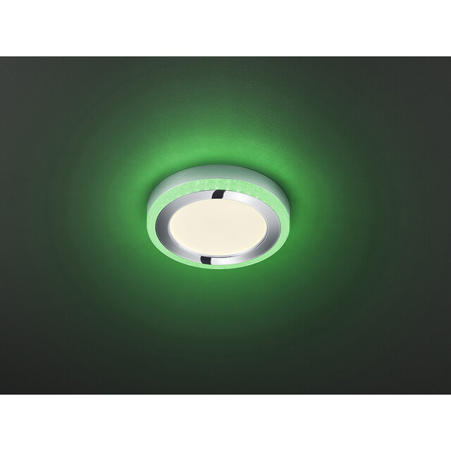 HLW LED LED Ceiling Light - Ceiling Lighting - Trion Slodan - 16W - Adjustable Color - Remote Control - Dimmable - Round - Matte White - Plastic