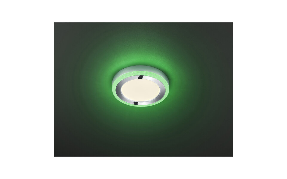 HLW LED LED Ceiling Light - Ceiling Lighting - Trion Slodan - 16W - Adjustable Color - Remote Control - Dimmable - Round - Matte White - Plastic