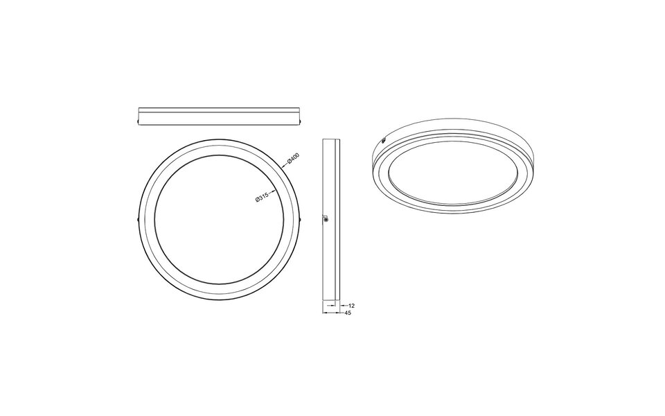 HLW LED LED Plafondlamp - Plafondverlichting - Trion Slodan - 16W - Aanpasbare Kleur - Afstandsbediening - Dimbaar - Rond - Mat Wit - Kunststof