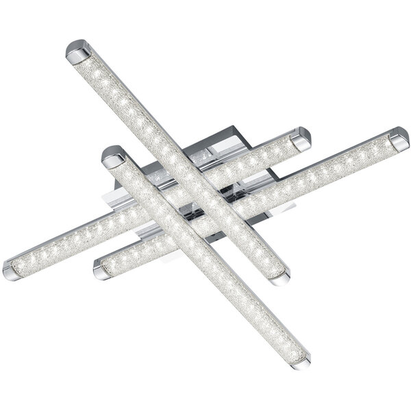 HLW LED LED Plafondlamp - Plafondverlichting - Trion Staton - 16W - Warm Wit 3000K - Vierkant - Mat Chroom - Aluminium HLW LED LED Plafondlamp - Plafondverlichting - Trion Staton - 16W - Warm Wit 3000K - Vierkant - Mat Chroom - Aluminium