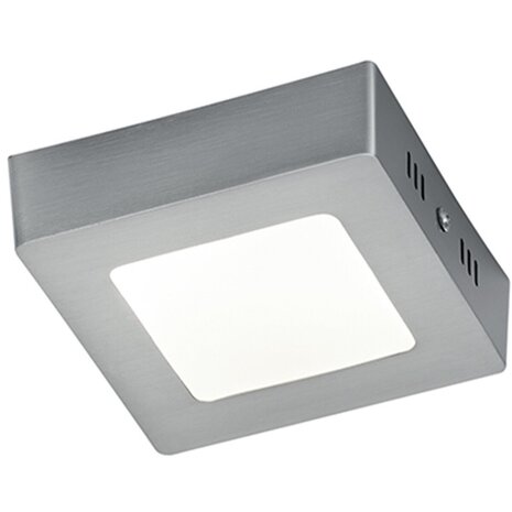 LED Plafondlamp - Plafondverlichting - Trion Zonin - 5W - Warm Wit 3000K - Vierkant - Mat Nikkel - Aluminium LED Plafondlamp - Plafondverlichting - Trion Zonin - 5W - Warm Wit 3000K - Vierkant - Mat Nikkel - Aluminium