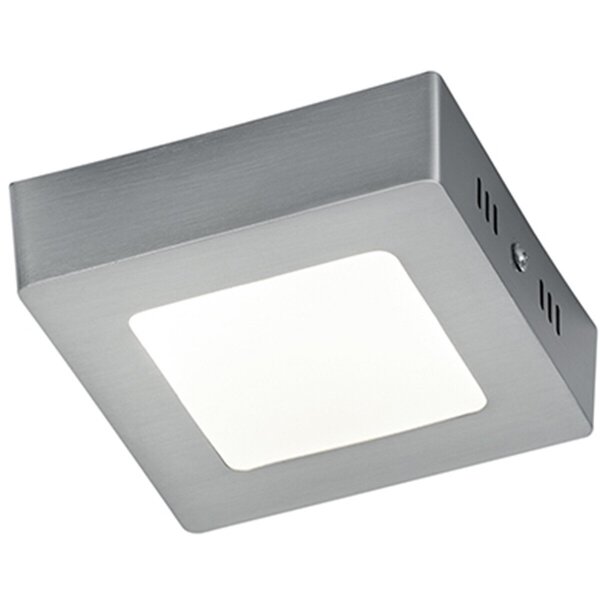 HLW LED LED Plafondlamp - Plafondverlichting - Trion Zonin - 5W - Warm Wit 3000K - Vierkant - Mat Nikkel - Aluminium HLW LED LED Plafondlamp - Plafondverlichting - Trion Zonin - 5W - Warm Wit 3000K - Vierkant - Mat Nikkel - Aluminium