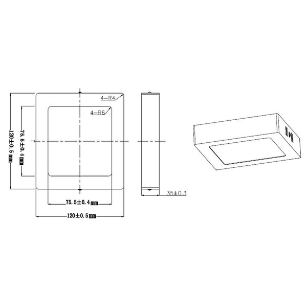 HLW LED LED Plafondlamp - Plafondverlichting - Trion Zonin - 5W - Warm Wit 3000K - Vierkant - Mat Nikkel - Aluminium HLW LED LED Plafondlamp - Plafondverlichting - Trion Zonin - 5W - Warm Wit 3000K - Vierkant - Mat Nikkel - Aluminium