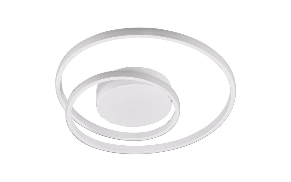 HLW LED LED Plafondlamp - Trion Zobun - 22W - Warm Wit 3000K - Dimbaar - Rond - Mat Wit - Aluminium