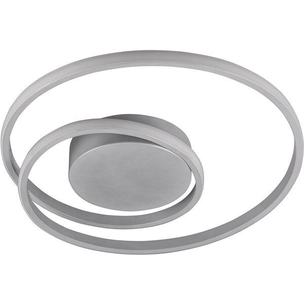 HLW LED LED Plafondlamp - Trion Zobun - 22W - Warm Wit 3000K - Dimbaar - Rond - Mat Titaan - Aluminium HLW LED LED Plafondlamp - Trion Zobun - 22W - Warm Wit 3000K - Dimbaar - Rond - Mat Titaan - Aluminium