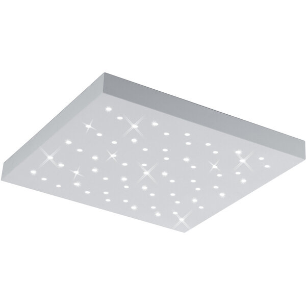 HLW LED LED Plafondlamp - Plafondverlichting - Trion Tarza - 22W - Aanpasbare Kleur - Afstandsbediening - Dimbaar - Vierkant - Mat Wit - Aluminium