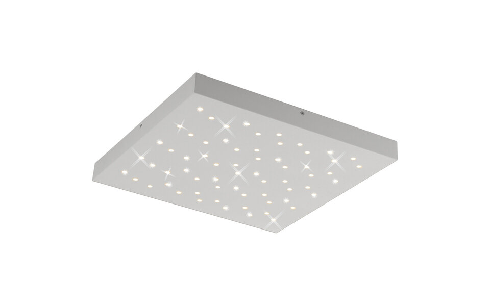 HLW LED LED Plafondlamp - Plafondverlichting - Trion Tarza - 22W - Aanpasbare Kleur - Afstandsbediening - Dimbaar - Vierkant - Mat Wit - Aluminium