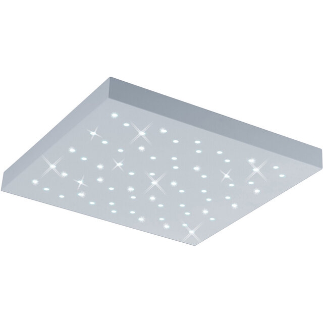 HLW LED LED Plafondlamp - Plafondverlichting - Trion Tarza - 22W - Aanpasbare Kleur - Afstandsbediening - Dimbaar - Vierkant - Mat Wit - Aluminium