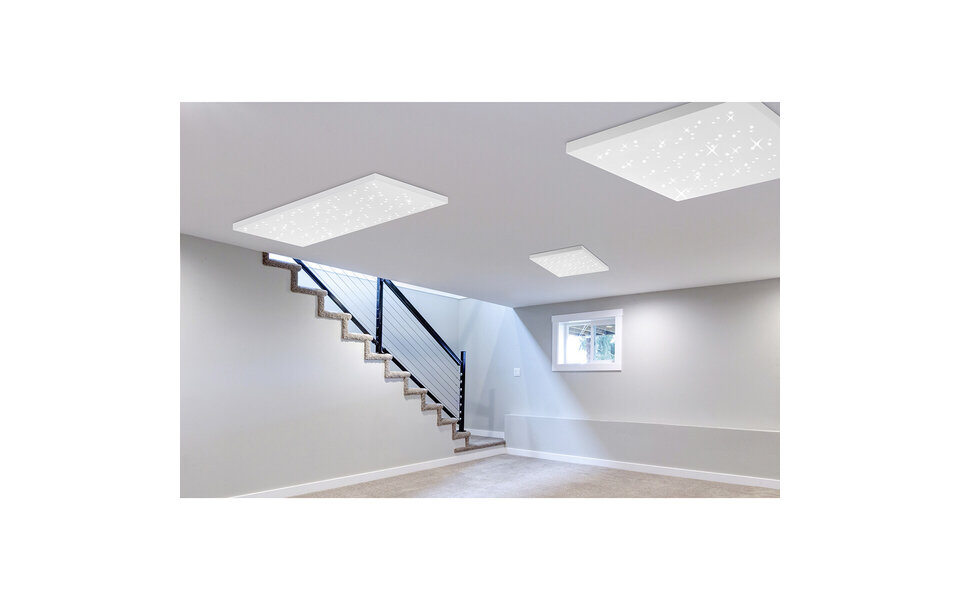 HLW LED LED Ceiling Light - Ceiling Lighting - Trion Tarza - 22W - Adjustable Color - Remote Control - Dimmable - Square - Matte White - Aluminum HLW LED LED Ceiling Light - Ceiling Lighting - Trion Tarza - 22W - Adjustable Color - Remote Control - Dimmable - Square - Matte White - Aluminum