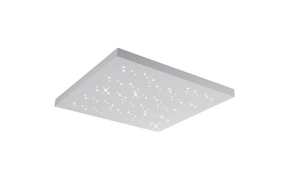HLW LED LED Ceiling Light - Ceiling Lighting - Trion Tarza - 36W - Adjustable Color - Remote Control - Dimmable - Square - Matte White - Aluminum