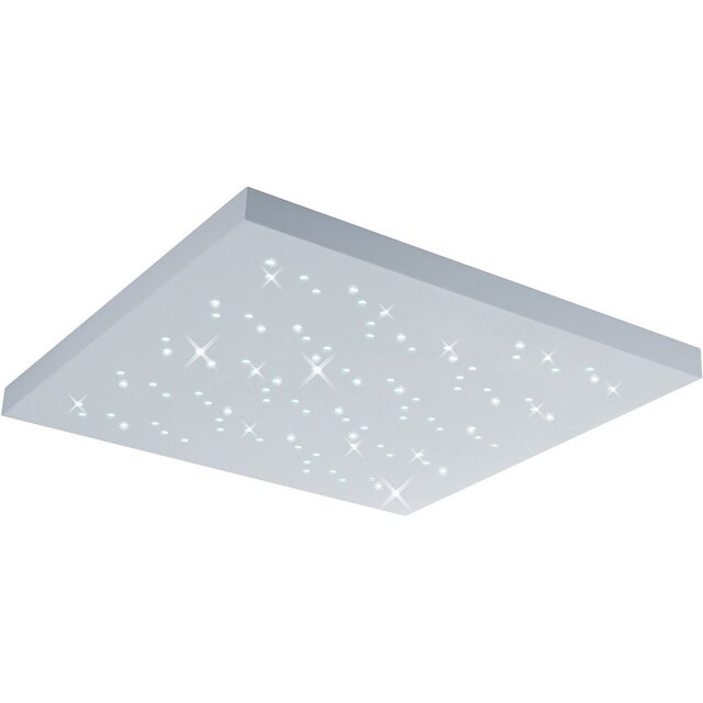 HLW LED LED Plafondlamp - Plafondverlichting - Trion Tarza - 36W - Aanpasbare Kleur - Afstandsbediening - Dimbaar - Vierkant - Mat Wit - Aluminium