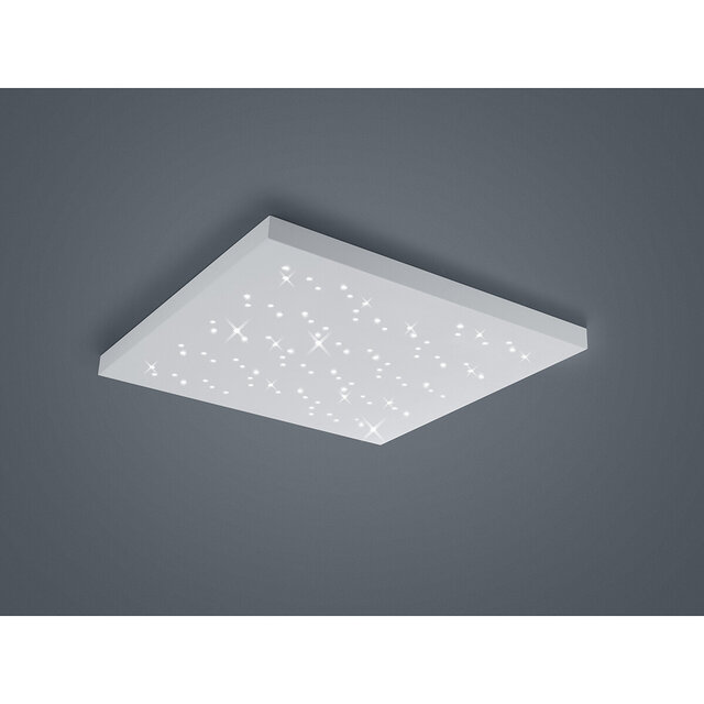 HLW LED LED Ceiling Light - Ceiling Lighting - Trion Tarza - 36W - Adjustable Color - Remote Control - Dimmable - Square - Matte White - Aluminum