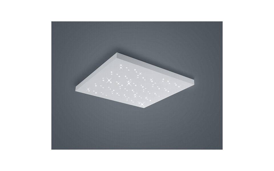 HLW LED LED Plafondlamp - Plafondverlichting - Trion Tarza - 36W - Aanpasbare Kleur - Afstandsbediening - Dimbaar - Vierkant - Mat Wit - Aluminium