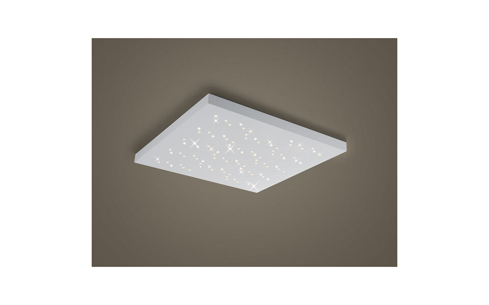 HLW LED LED Ceiling Light - Ceiling Lighting - Trion Tarza - 36W - Adjustable Color - Remote Control - Dimmable - Square - Matte White - Aluminum