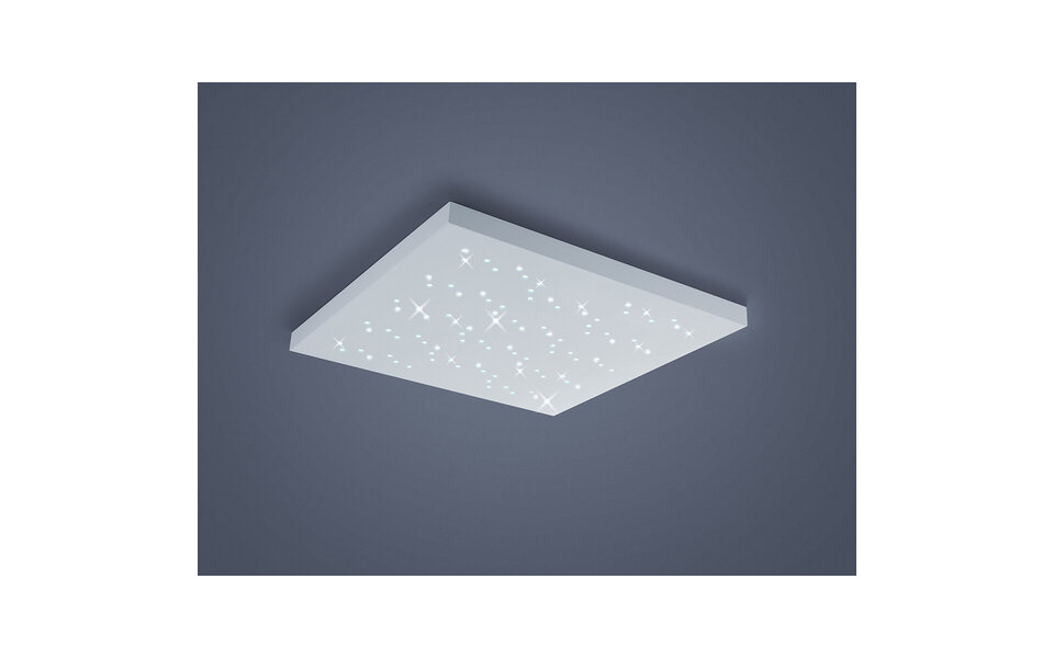 HLW LED LED Plafondlamp - Plafondverlichting - Trion Tarza - 36W - Aanpasbare Kleur - Afstandsbediening - Dimbaar - Vierkant - Mat Wit - Aluminium
