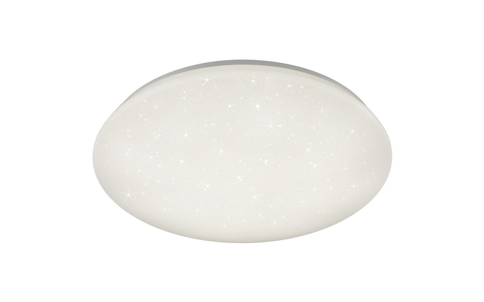 HLW LED LED Ceiling Light - Bathroom Light - Trion Potino - 21W - Natural White 4000K - Dimmable - Star Light - Round - Matte White - Plastic