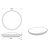 HLW LED LED Ceiling Light - Bathroom Light - Trion Potino - 21W - Natural White 4000K - Dimmable - Star Light - Round - Matte White - Plastic