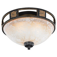 LED Ceiling Light Trion Qoluno Rust/Alabaster Ø33cm 2xE27 LED Ceiling Light Trion Qoluno Rust/Alabaster Ø33cm 2xE27