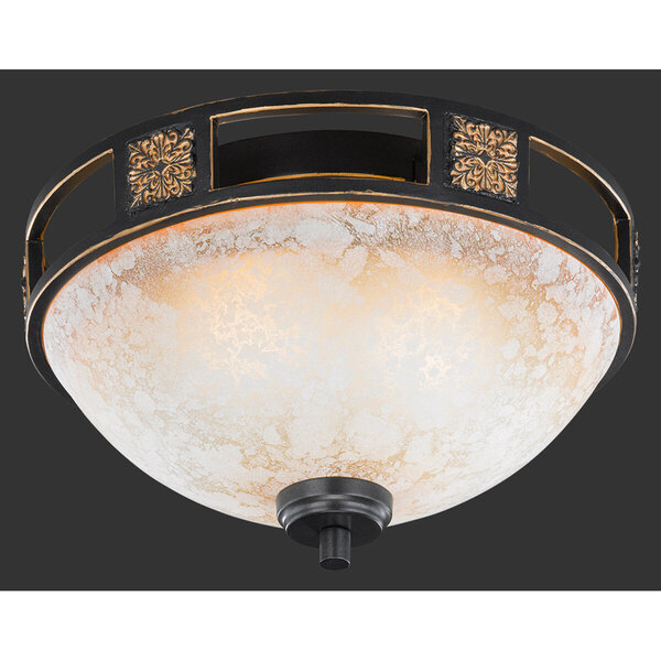 HLW LED LED Plafondlamp - Plafondverlichting - Trion Qoluno - E27 Fitting - 2-lichts - Rond - Mat Oranje - Aluminium