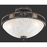 HLW LED LED Ceiling Lamp - Ceiling Lighting - Trion Qoluno - E27 Fitting - 3-light - Round - Transparent Clear - Aluminum