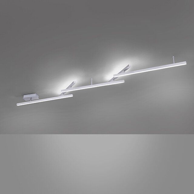 HLW LED LED Ceiling Light WiZ - Smart LED - Trion Melon - 23W - Adjustable Color - Dimmable - Remote Control - Rectangle - Matte Nickel - Aluminum