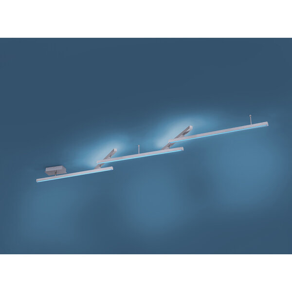 HLW LED LED Plafondlamp WiZ - Smart LED - Trion Melon - 23W - Aanpasbare Kleur - Dimbaar - Afstandsbediening - Rechthoek - Mat Nikkel - Aluminium HLW LED LED Plafondlamp WiZ - Smart LED - Trion Melon - 23W - Aanpasbare Kleur - Dimbaar - Afstandsbediening - Rechthoek - Mat Nikkel - Aluminium