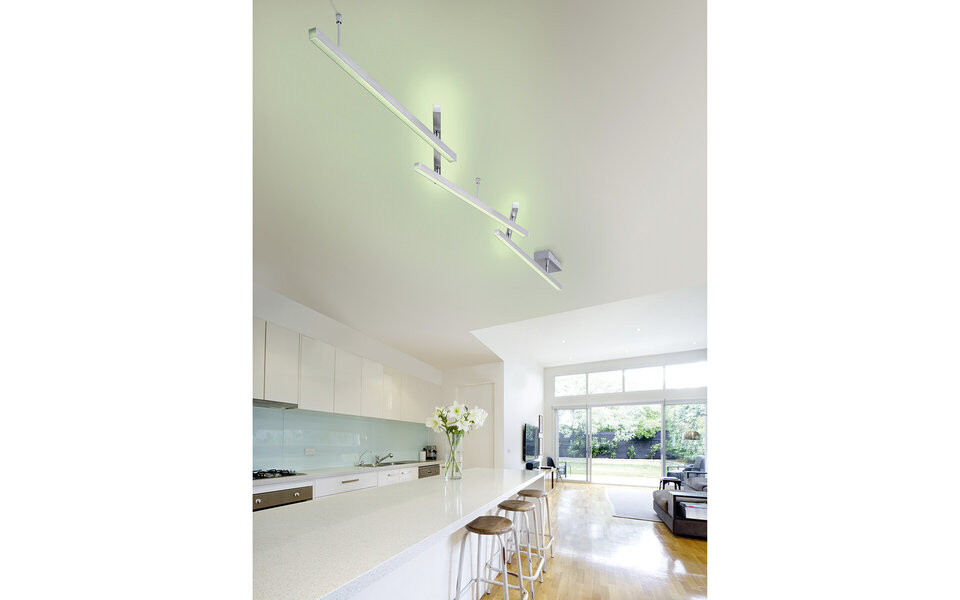 HLW LED LED Plafondlamp WiZ - Smart LED - Trion Melon - 23W - Aanpasbare Kleur - Dimbaar - Afstandsbediening - Rechthoek - Mat Nikkel - Aluminium