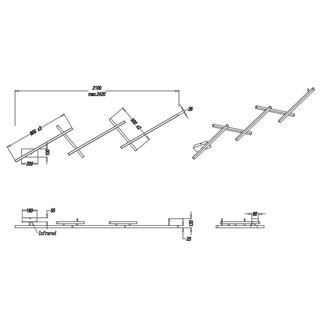 HLW LED LED Plafondlamp WiZ - Smart LED - Trion Melon - 23W - Aanpasbare Kleur - Dimbaar - Afstandsbediening - Rechthoek - Mat Nikkel - Aluminium