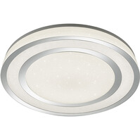 Trion Noruno LED ceiling light 4000 lm dimmable - matte chrome