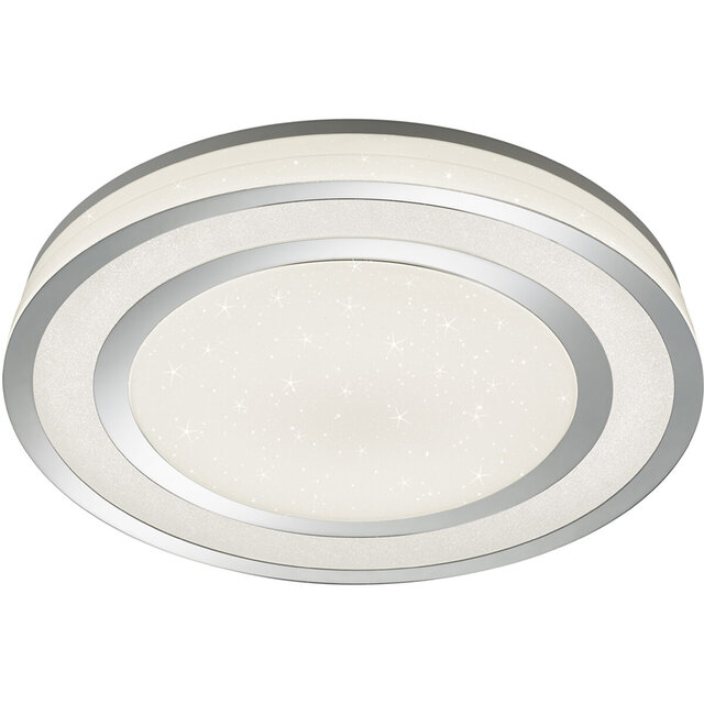 Trion Noruno LED plafondlamp 4000 lm dimbaar - mat chroom Verlichting per ruimte