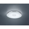 HLW LED LED Ceiling Light - Trion Osirina - 100W - Adjustable Color - Dimmable - Remote Control - Round - Gloss Chrome - Plastic