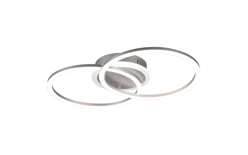 HLW LED LED Ceiling Lamp - Ceiling Lighting - Trion Venda - 25W - Warm White 3000K - Dimmable - Round - Matte Titanium - Aluminum