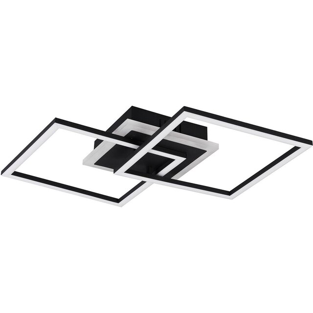 mat zwarte ronde LED plafondlamp 25W 2600 lumen warm wit licht dimbaar