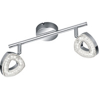 Trion Turon LED plafondspot 2-lichts 3000K mat chroom