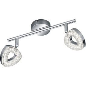 Trion Turon LED plafondspot 2-lichts 3000K mat chroom Trion Turon LED plafondspot 2-lichts 3000K mat chroom