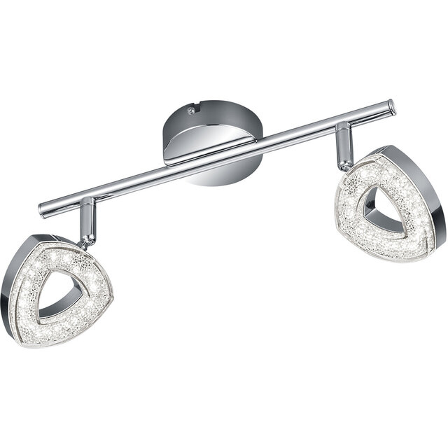 Trion Turon LED plafondspot 2-lichts 3000K mat chroom Binnenverlichting Trion Turon LED plafondspot 2-lichts 3000K mat chroom Binnenverlichting