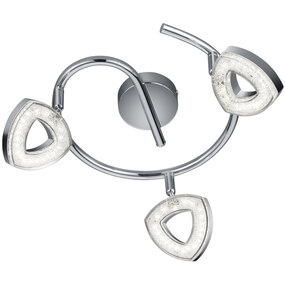 LED plafondspot Trion Turon 3-lichtpunten 12W 3000K LED plafondspot Trion Turon 3-lichtpunten 12W 3000K