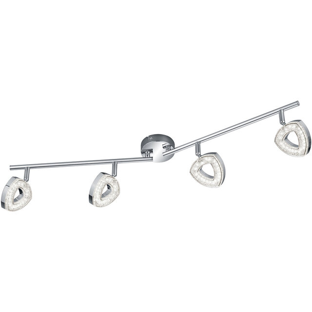 LED plafondspot Trion Turon 4-lichts 16W mat chroom Binnenverlichting