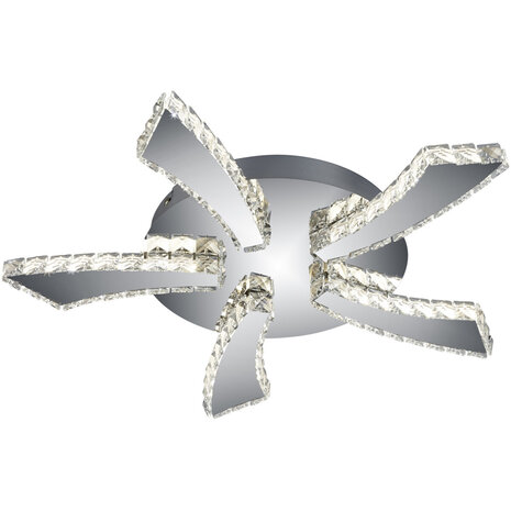 LED Plafondlamp - Plafondverlichting - Trion Pino - 30W - Aanpasbare Kleur - Rond - Mat Chroom - Aluminium LED Plafondlamp - Plafondverlichting - Trion Pino - 30W - Aanpasbare Kleur - Rond - Mat Chroom - Aluminium