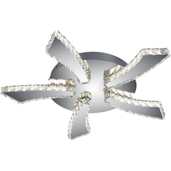 HLW LED LED Plafondlamp - Plafondverlichting - Trion Pino - 30W - Aanpasbare Kleur - Rond - Mat Chroom - Aluminium HLW LED LED Plafondlamp - Plafondverlichting - Trion Pino - 30W - Aanpasbare Kleur - Rond - Mat Chroom - Aluminium