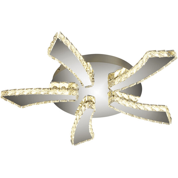 HLW LED LED Plafondlamp - Plafondverlichting - Trion Pino - 30W - Aanpasbare Kleur - Rond - Mat Chroom - Aluminium HLW LED LED Plafondlamp - Plafondverlichting - Trion Pino - 30W - Aanpasbare Kleur - Rond - Mat Chroom - Aluminium