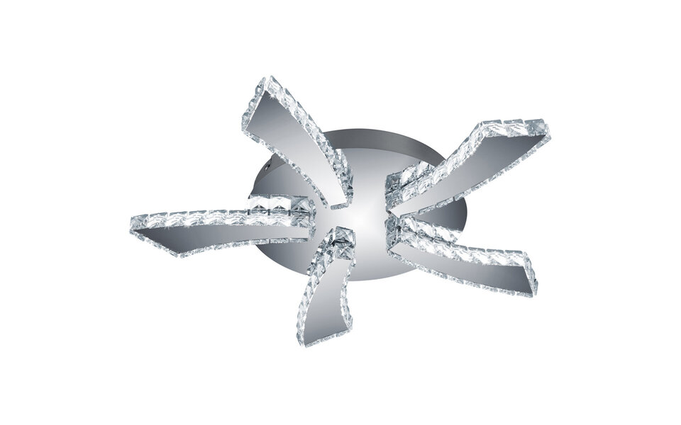 HLW LED LED Ceiling Lamp - Ceiling Lighting - Trion Pino - 30W - Adjustable Color - Round - Matte Chrome - Aluminum