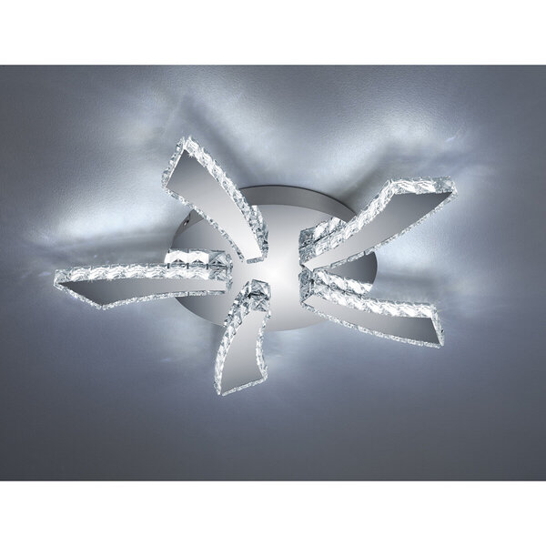 HLW LED LED Plafondlamp - Plafondverlichting - Trion Pino - 30W - Aanpasbare Kleur - Rond - Mat Chroom - Aluminium HLW LED LED Plafondlamp - Plafondverlichting - Trion Pino - 30W - Aanpasbare Kleur - Rond - Mat Chroom - Aluminium