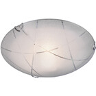 HLW LED LED Plafondlamp - Plafondverlichting - Trion Sandra - E27 Fitting - 1-lichts - Rond - Mat Wit - Glas